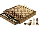[170981] Schachbrett und Damespiel aus Walnussholz 2-in-1-Set.webp