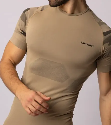 Thermo Tactical Shirt nahtlos atmungsaktiv schnelltrocknend Camouflage Grösse L