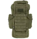 Robuster MOLLE Kampfrucksack 65L aus 600D Polyester mit PVC-Beschichtung – Olivgrün