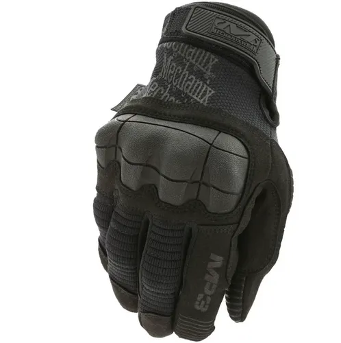 [170486] Taktische Handschuhe mit Schutzplatten, Mechanix Wear M-Pact 3 – Schwarz, TPR-Schutz, Touchscreen
