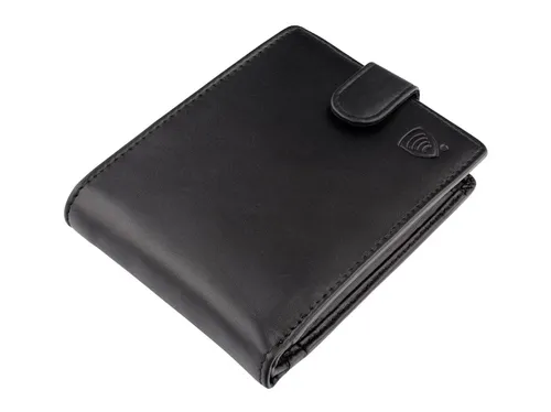 [170487] Elegante Herrengeldbörse aus Rindsleder – 10 Kartenfächer, Münzfach, Scheinfächer, RFID-Schutz