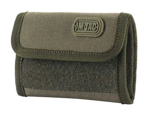 [170496] Praktisches Cordura-Portemonnaie mit Klettverschluss, Sichtfach, Münzfach und Kartenfächern, Grün
