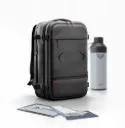 Vakuum-Multifunktionsrucksack 60 L, wasserdicht, Laptopfach, Diebstahlschutz, erweiterbar, schwarz