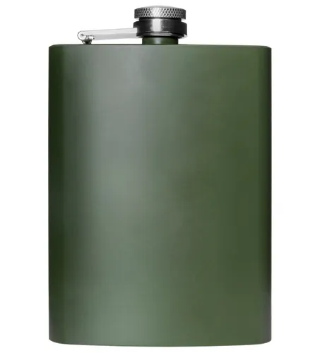 [170553] Flachmann mit 220 ml Fassungsvermögen - olivgrün