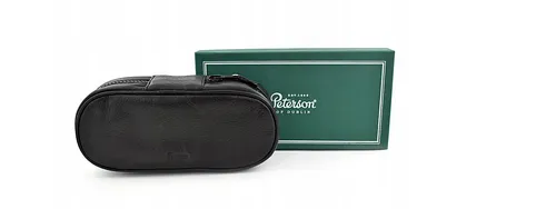 [170560] Exklusive Ledertasche für zwei Tabakpfeifen, schwarz
