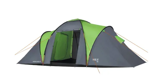 [170604] 4-Personen Zelt Nils Camp Highland – Grün-Grau