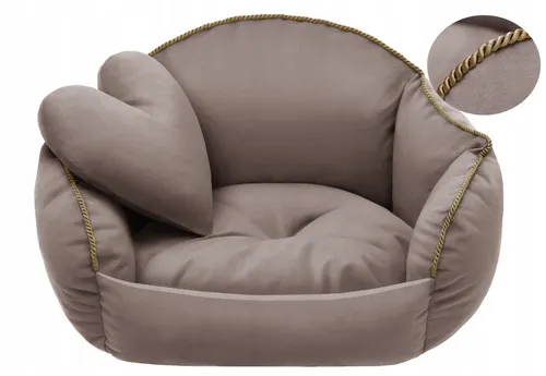 [170617] Elegantes Hundebett & Katzenbett aus Velours – Handgefertigte Qualität