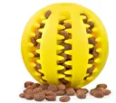 Zahnpflege-Ball für Hunde mit Snackfach