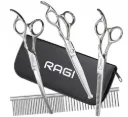 Ragi Grooming-Set für Hunde – Scheren & Kamm im Etui