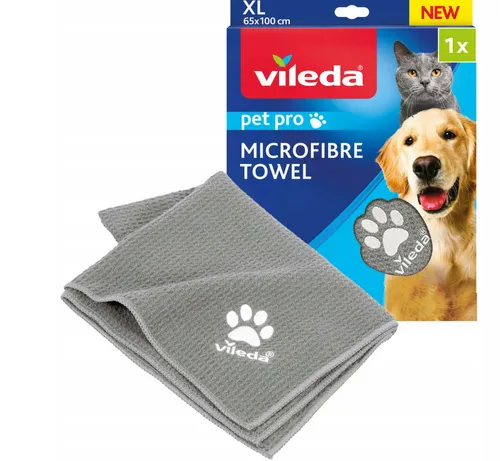 [170662] Vileda Mikrofaser-Handtuch XL – Schnelles Trocknen & sanfte Fellpflege
