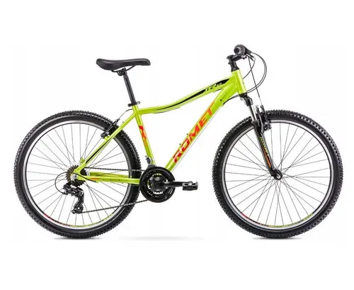 [170012] Mountainbike Romet Rambler - Leichter Aluminiumrahmen, 21 Gang, Federgabel, sportlich-komfortabel