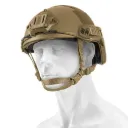 ASG Airsoft-Helm – Schutzhelm mit 4-Punkt-Gesichtsschutz, ARC-Schienen & NVG-Halterung