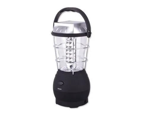 [170029] Outdoor-Lampe wiederaufladbar – 36 LEDs, 100 Lumen, Solar, Kurbel & USB, tragbar, wasserfest