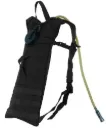 Trinkrucksack für Wandern - 3 L Water Pack, Biken & Joggen, belüftet, Schwarz, Mil-Tec