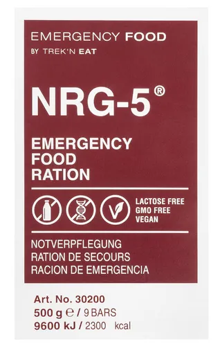 [170744] Katadyn NRG-5 – Notverpflegung / Hochkalorisch - 500 Gramm pro Packung