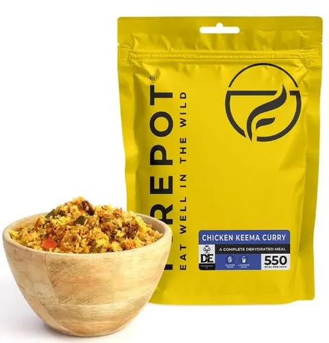 [170750] Survival Food Curry mit Huhn – Glutenfrei & Laktosefrei | 125 g (525 g zubereitet), 550 kcal