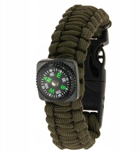 [170753] Survival-Armband 5-in-1 mit Zubehör | inkl. Kompass
