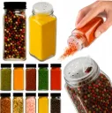 12er-Set Gewürzgläser 120 ml – mit Streueinsatz & Schraubdeckel | Glas | Rechteckig