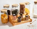 Bambus Gewürzständer – 3-stöckig, ausziehbar