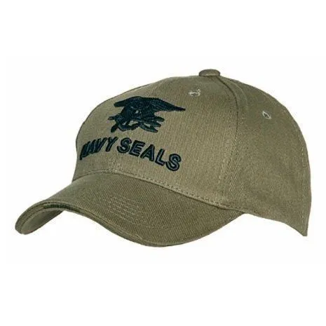 [170048] Baseballcap „Navy Seal“ – Sportlich, Grün, 100% Baumwolle, Stickerei, One Size