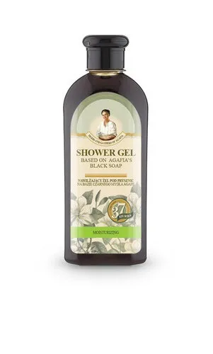 [170055] Dusch-Gel "Agafia Schwarze Seife" 37 Kräuter – Sibirische Naturkosmetik, BDIH-zertifiziert, 350 ml