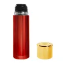 Thermoskanne 750 ml – 12-Shotgun Design, Edelstahl, vakuumisoliert, goldener Deckel