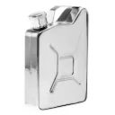 Kanister-Flachmann aus Edelstahl 170 ml – Anti-Rutsch, sicherer Stand, unterwegs