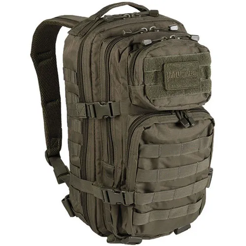 [170075] US Assault Rucksack Small 20L, Mil-Tec – robust, MOLLE-kompatibel, olivgrün, Outdoor & Alltag