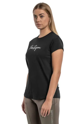 [170082] Leichtes Damen-T-Shirt aus 100 % organischer Baumwolle, Schwarz