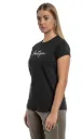 Leichtes Damen-T-Shirt aus 100 % organischer Baumwolle, Schwarz