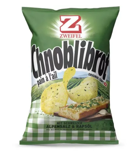 [170814] Zweifel Original Chips Chnoblibrot - 175 g