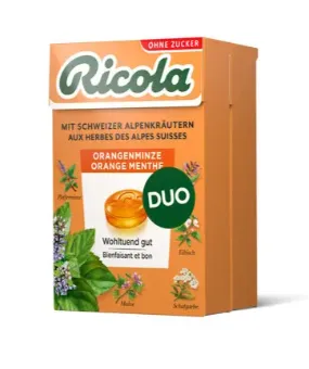 [170819] Ricola Bonbons Orangen mit Minze 2 x 50g