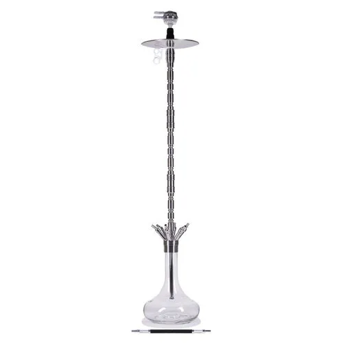 [170854] AMIRS Edelstahl-Shisha - 6 Anschlüsse und 141 cm hoch