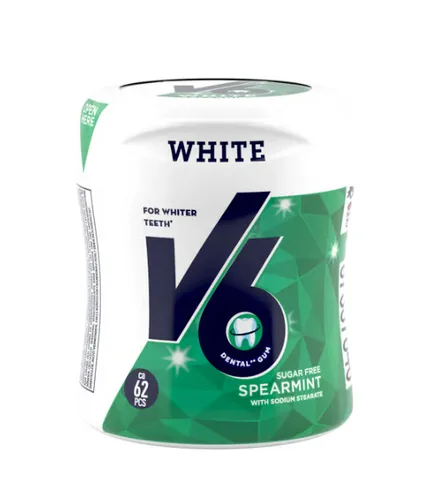 [170911] Kaugummi V6 White - Spearmint sugar free