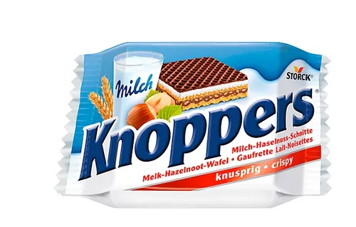 [170919] Schokolade Knoppers - Milch-Haselnuss-Schnitte 8 x 25 g