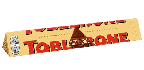 [170920] Toblerone Schweizer Milchschokolade mit Honig- und Mandel-Nougat 1 x 100 g