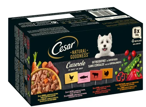 [170950] Hundefutter Cesar - Natural Goodness Mixpaket 8 x 100 g