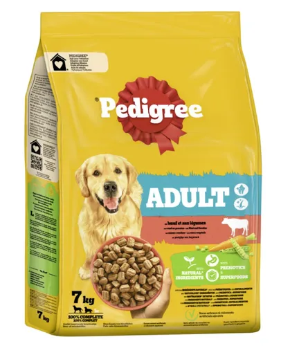 [170956] Hundetrockenfutter - Pedigree Adult mit Rind und Gemüse 1 x 7 kg