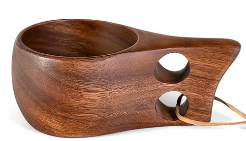 [170973] Kuksa hergestellt aus Natur-Akazienholz