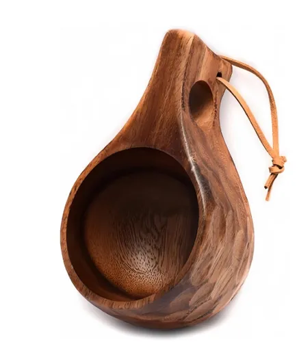 [170974] Traditionelle Kuksa aus Akazienholz - jedes Stück ein Unikat