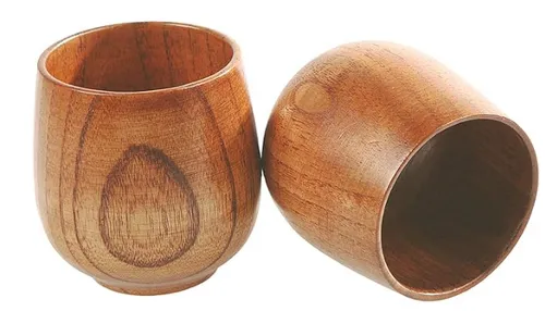 [170975] Holzbecher-Set (2 Stück) – Natürlich, stilvoll, vielseitig
