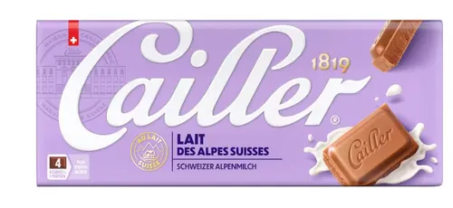 Cailler Schweizer Milchschokolade Tafel 1 x 100 g
