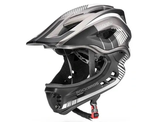 [171012] RockBros TT-32SBTG Kinder-Fahrradhelm – Full Face & Enduro in einem