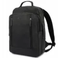 Vintage Leder-Laptoprucksack Beltimore® – Schwarz, 15,6 Zoll