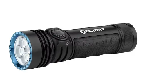[171063] Olight Seeker 4 Pro Cool White Matte Black – taktische Suchlampe, 4600 Lumen