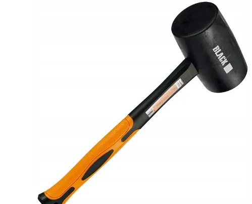[171099] Werkzeuge - Professioneller Gummihammer 900 g mit Fiberglasstiel