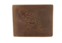 Herren-Geldbörse aus Leder – Perfektes Geschenk für Naturliebhaber, Angler und Jäger