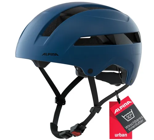 [171135] Urban Fahrradhelm ALPINA SOHO – leichter, robuster Cityhelm mit optimaler Belüftung für Erwachsene