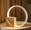 Nachttischlampe mit Wecklicht & USB-Ladefunktion, Touch dimmbar, Doppelwecker – 10 W