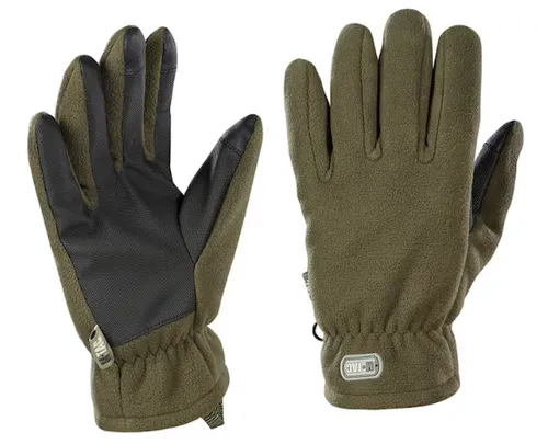 [171149] Leichte Thinsulate Winter-Handschuhe Olive – warme, rutschfeste Fleecehandschuhe für Winter